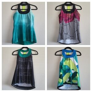 Moxie Cycling 4pc Athletic Tank Top LOT sz XL